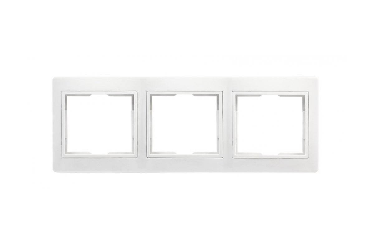 Рамка 3-м горизонт бел Венера Smartbuy SBE-01W-00-FR-3