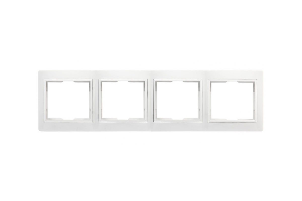 Рамка 4-м горизонт бел Венера Smartbuy SBE-01W-00-FR-4