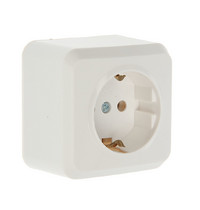 Розетка Smartbuy Юпитер SBE-03W-16-S1-Z-C (1-м с/з накладная 16А белая)