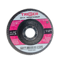 Диск лепестковый по металлу Trigger 70353 115х22 мм P80