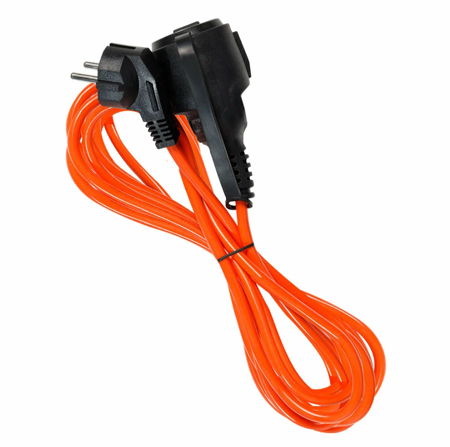 Удлинитель Smartbuy SBE-16-1-2 силовой с вилкой и розеткой (1гнездо 2Р+РЕ/3м 10А/2.2КВт IP44)