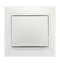 Выключатель Smartbuy Венера SBE-01W-10-SW1-0-С ВН 10A (1-клавишный белый)