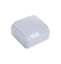Выключатель Smartbuy Юпитер SBE-03W-10-SW1-0 10A (1-клавишный белый накладной)