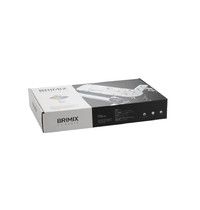 Смеситель кухонный Brimix 3374 (шаровый, боковой, ручка с черной мозаикой, с гибким изливом, черный)