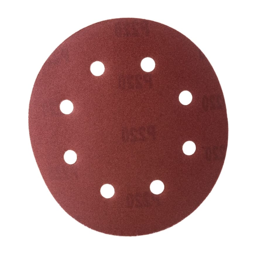 Бумага шлифовальная Sturm DWS6010-9220 180мм 20шт (круглая, зерно 220, 8 отверстий для удаления пыли)