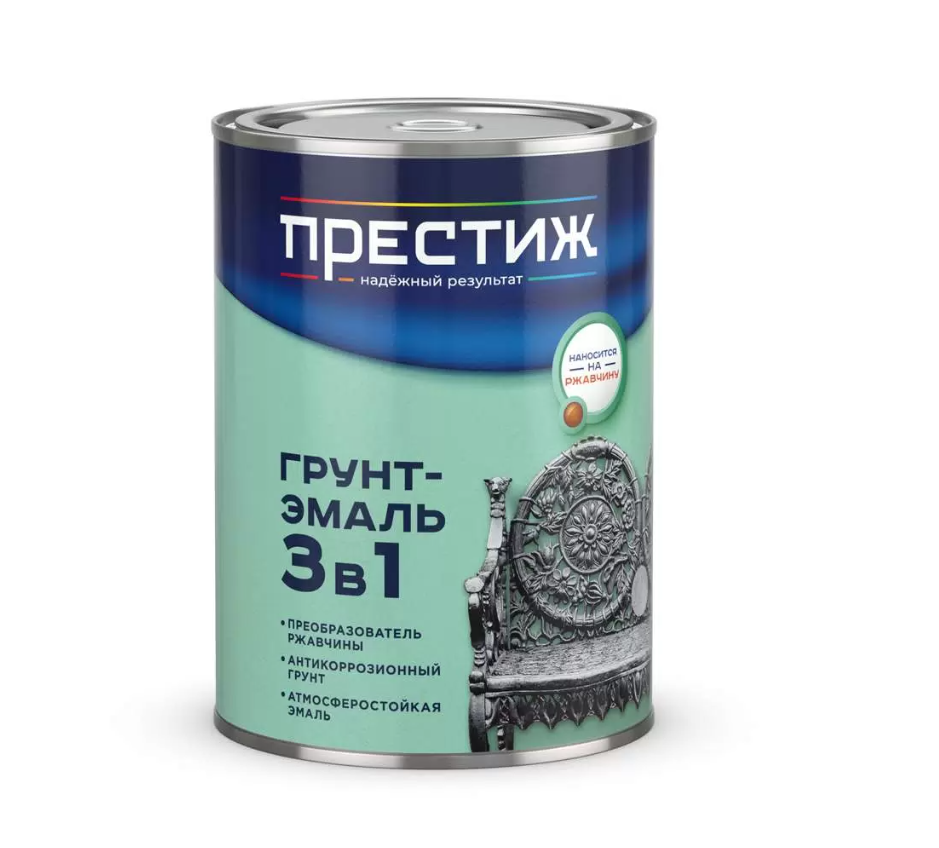 Грунт-эмаль по металлу 3 в 1 (синий 1,9)