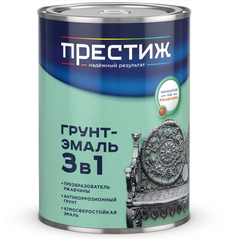 Грунт-эмаль 3 в 1 Престиж Ю503 (быстросохнущая желтая 0,9)