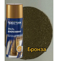 Эмаль аэрозольная Престиж Ю2175 декоративная универсальная (эффект бронза 425мл)
