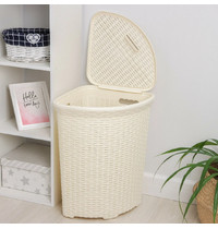 Корзина для белья уловая Ротанг ,60л,Ротанг(слоновая кость)