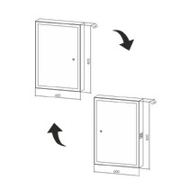 Зеркало-шкаф Silver Mirrors KИОТО FLIP LED-00002474 (60)