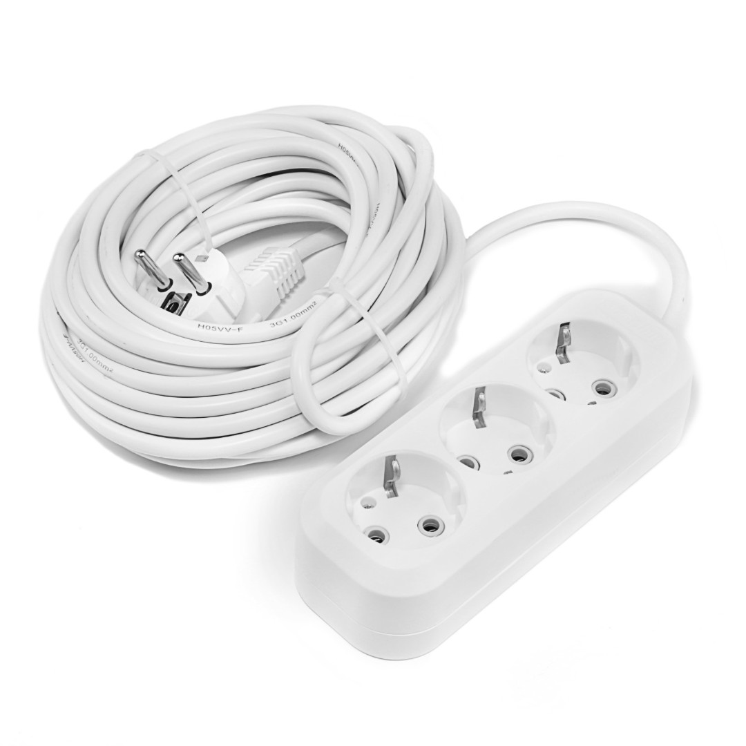 Удлинитель Smartbuy SBE-16-3-10-Z (3 гнезда 10м 16А/3,5КВт с/з ПВС 3*1,0)
