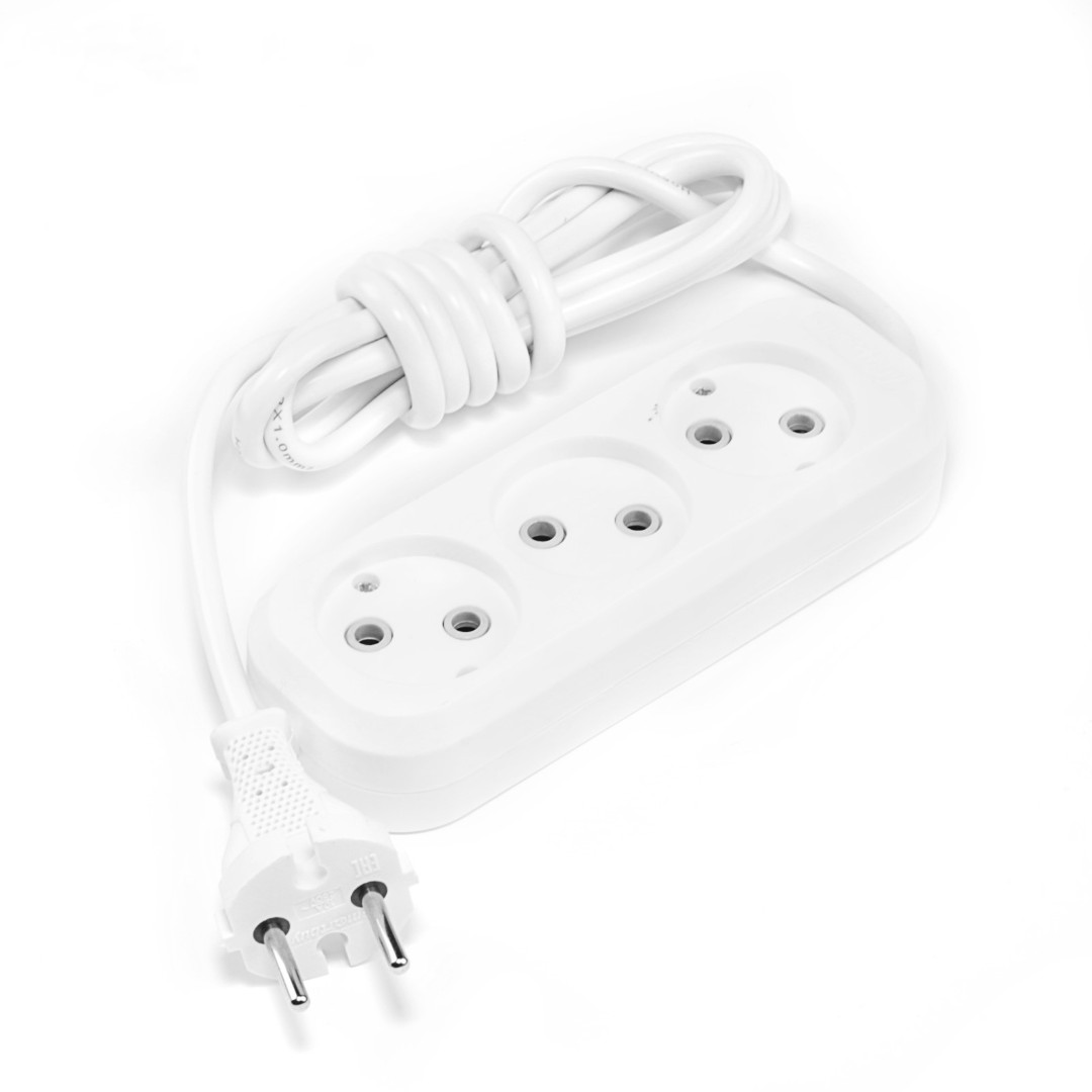 Удлинитель Smartbuy SBE-10-3-02-N (3 гнезда 2м 10А/2,2КВт б/з ПВС 2*1,0)