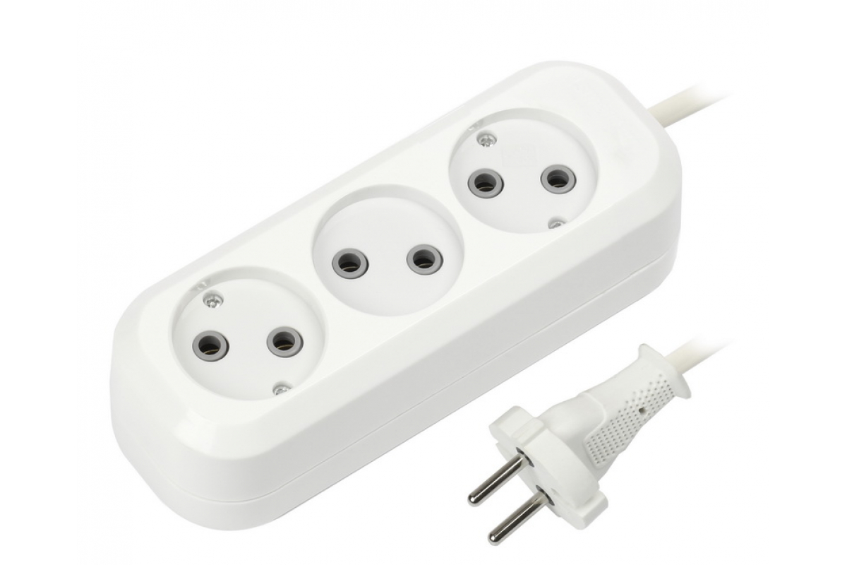Удлинитель Smartbuy SBE-10-3-07-N (3 гнезда 7м 10А/2,2КВт б/з ПВС 2*1,0)