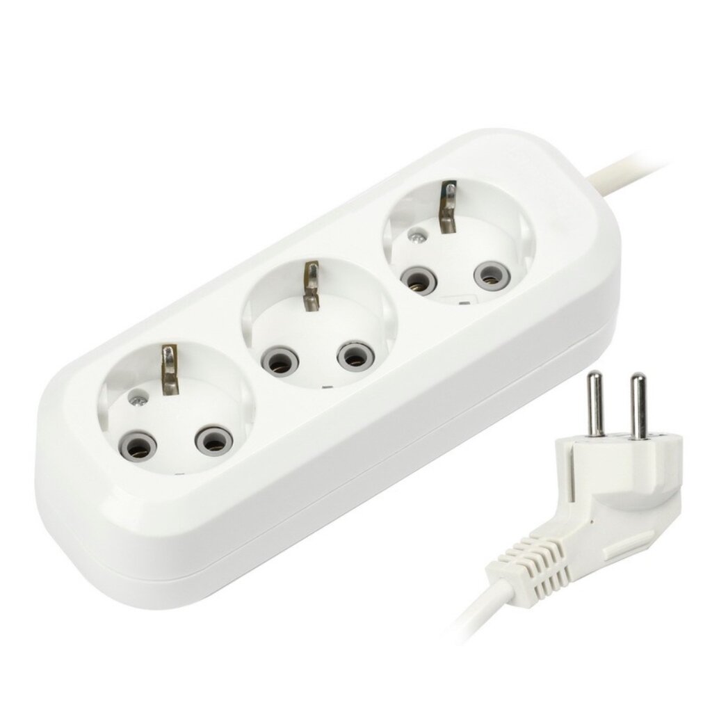 Удлинитель Smartbuy SBE-16-3-07-Z (3 гнезда 7м 16А/3,5КВт с/з ПВС 3*1,0)