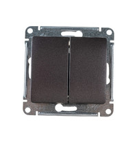 Выключатель Glossa 254361 SE GSL001351 10AIP20 СП (2-кл механизм графит)