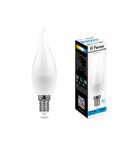 Лампа светодиод Feron LB-97 38135 7W 230V E14 6400K (свеча на ветру)