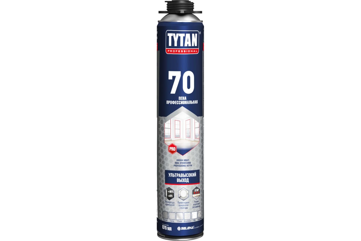 Пена монтажная пистолетная Tytan Professional 70 62992 (870 мл)