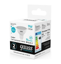 Лампа светодиод Gauss Black 5109 9Вт GU5,3 3000K 830Лм MR16