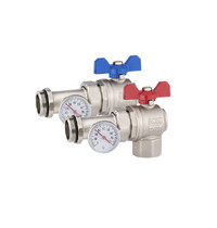 Кран шаровой угловой Vieir VR1105 (c полусгоном 1 20/1пара)