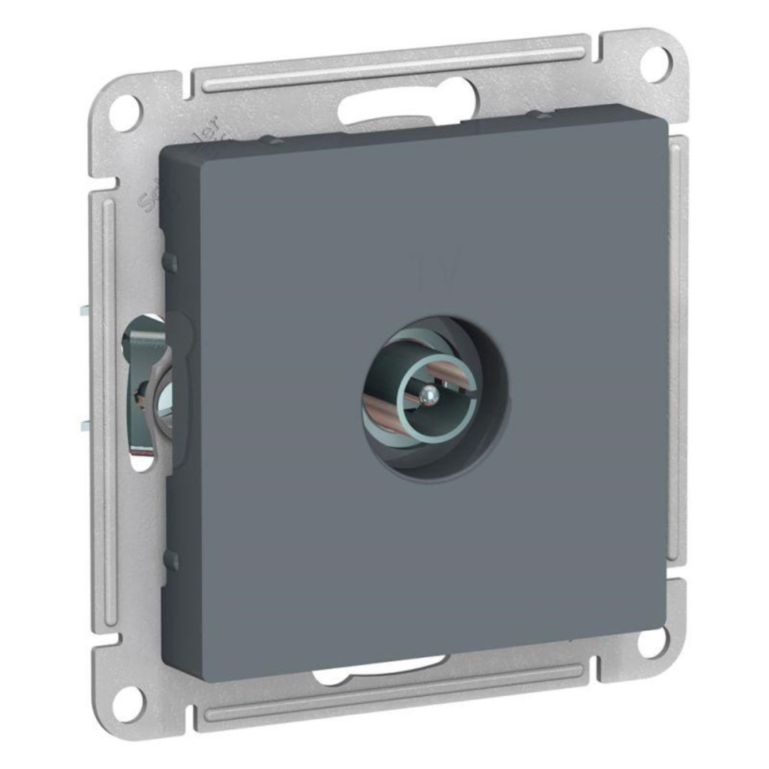 Розетка Atlas Design Systeme Electric ATN000793 (1гн ТВ коннектор с/у грифель механизм)