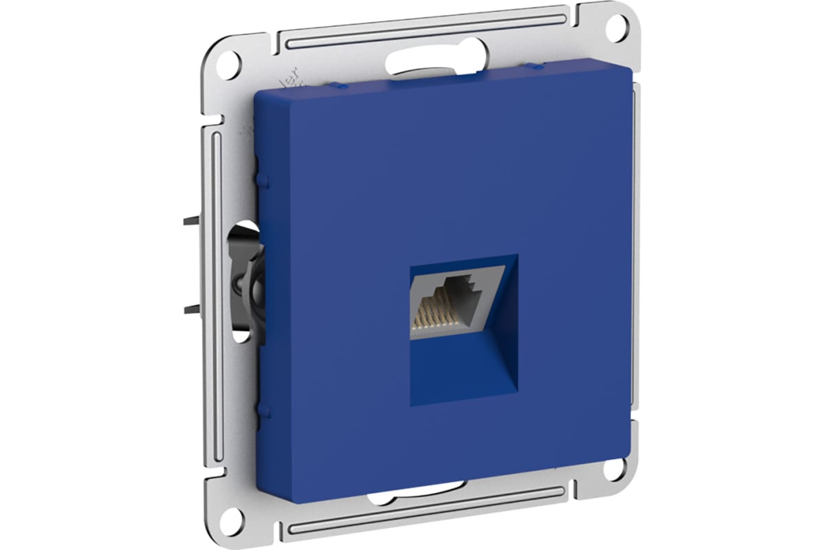 Розетка Atlas Design SE ATN001183 компьютерная (RJ45 кат 5Е мех аквамарин)