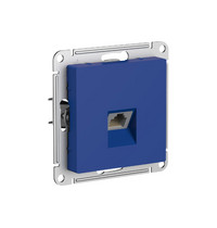 Розетка Atlas Design SE ATN001183 компьютерная (RJ45 кат 5Е мех аквамарин)