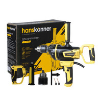 Дрель-миксер Hanskonner HDM2014E (1400Вт, 0-800об/мин, патрон 16мм, металл редуктор, 4м кабель)