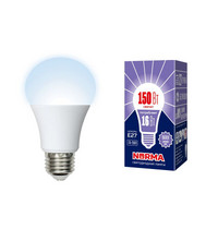 Лампа светодиод Volpe серия Norma LED-A60-16W/DW/E27/FR/NR (форма А матовая дневной белый свет 6500К)