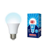 Лампа светодиод Volpe серия Norma LED-A60-16W/NW/E27/FR/NR (форма А матовая белый свет 4000К)