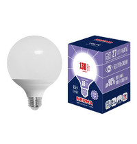 Лампа светодиод Volpe серия Norma LED-G95-16W/6500К/E27/FR/NR (форма шар матовая дневной белый свет 6500К)