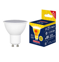 Лампа светодиод Volpe серия Norma LED-JCDR-11W/3000К/GU10/NR (форма JCDR матовая теплый белый свет 3000К)