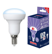 Лампа светодиод Volpe серия Norma LED-R50-7W/6500K/Е14/FR/NR (форма рефлектор матовая дневной белый свет 6500К)