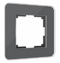 Рамка из стекла на 1 пост Elite графит W0012440 (10702070/220623/3255335, Китай) а057878
