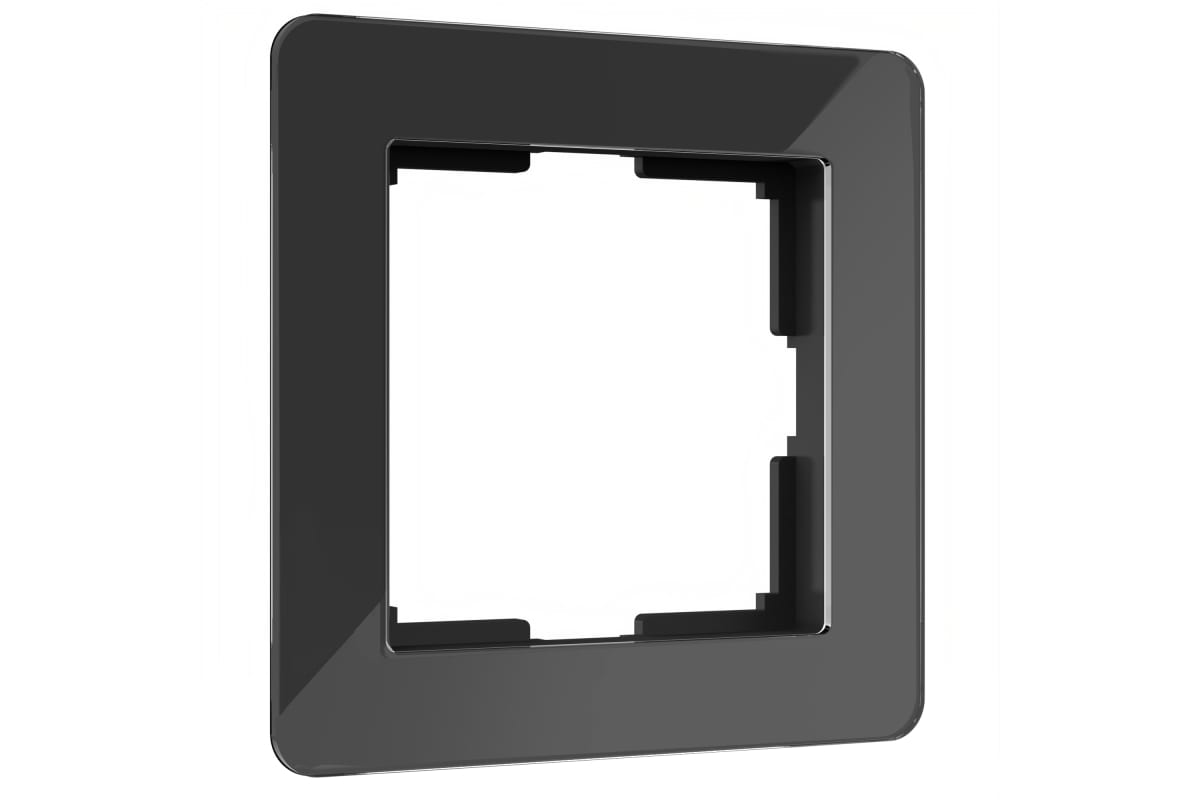 Рамка на 1 пост Acrylic черный W0012708 (10702070/101023/3415144, Китай) а059316
