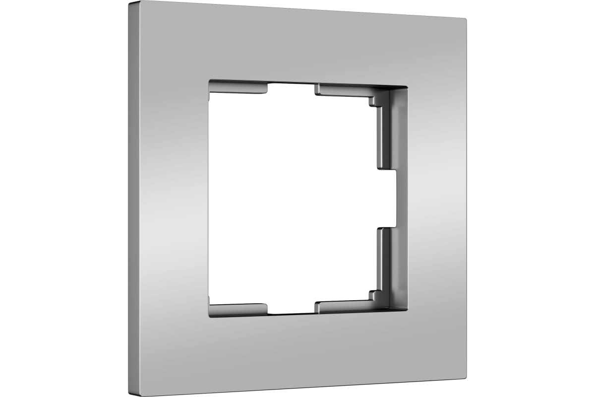 Рамка на 1 пост Slab (серебро матовый) W0012965 (10702070/220124/3030161, Китай) а062811
