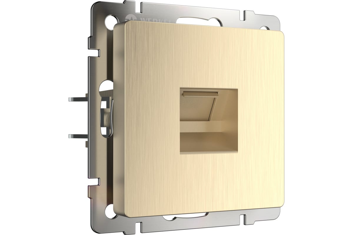 Розетка Ethernet RJ-45 W1181010 а0511424 (10702070/251223/3519613 шампань рифленый Китай)