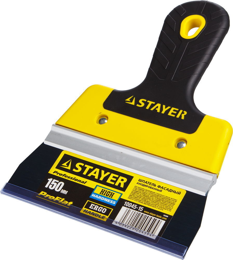 Шпатель фасадный Stayer Professional 10045-15 150мм (анодированный, алюминиевая направляющая, 2-хкомпонентная ручка