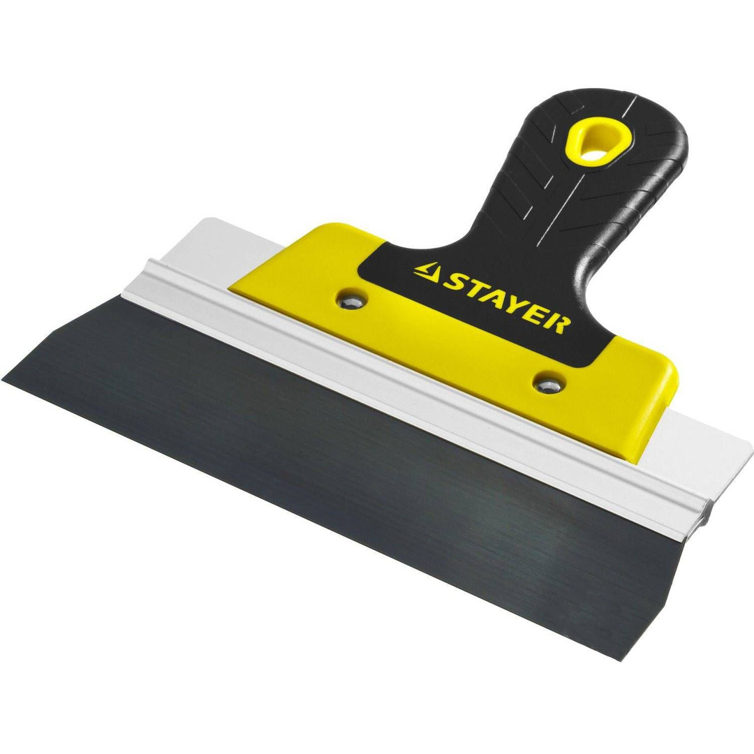 Шпатель фасадный Stayer Professional 10045-20 200мм (анодированный, алюминиевая направляющая, 2-хкомпонентная ручка