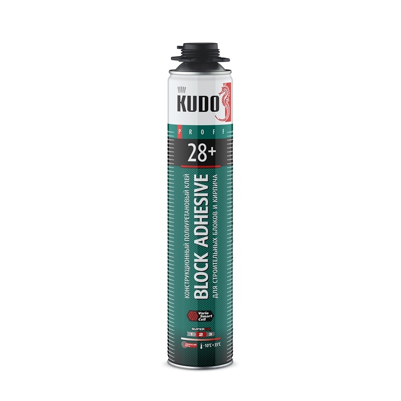 Клей полиуретановый профессиональный для строительных блоков Kudo Proff 28+(1 л)всесезонный