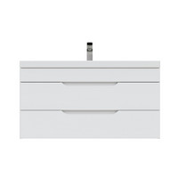 Тумба подвесная Soho Quadro 100/2 68434/82606 (со столешницей Grey 100)