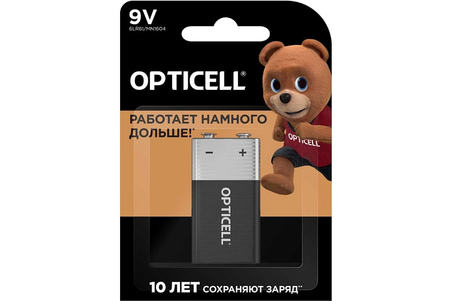 Батарейки Opticell Basic 9V 1шт