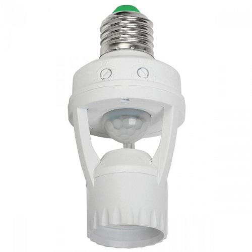 Датчик движения Smartbuy инфракрасный 56188 (в патрон E27 60Вт до 6 м IP20 sbl-ms-010)