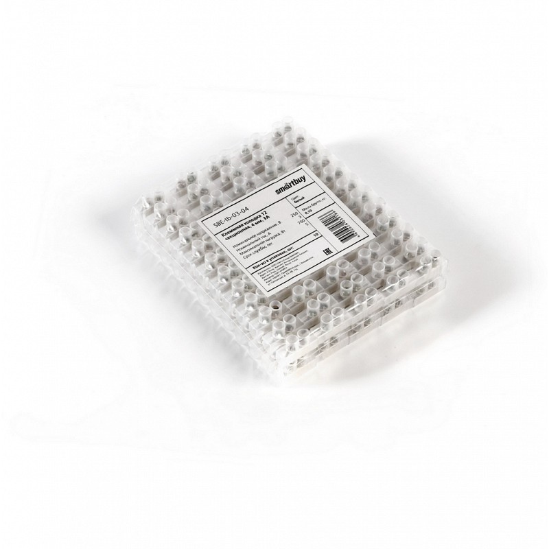 Клеммная колодка SBE-tb-03-04 41241 (12 секционная 4 мм 3А)