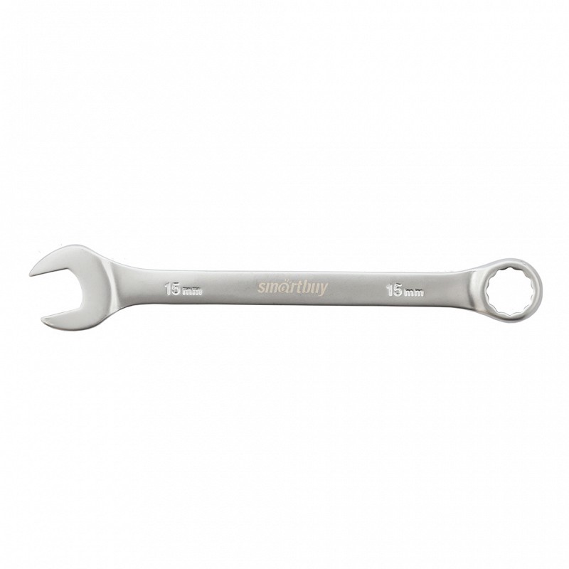 Ключ Smartbuy tools SBT-OWS-15p1 (комбинированный на 15 мм хромированный 40X)