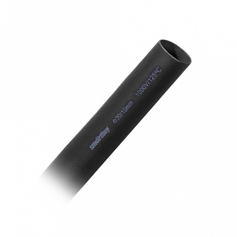 Трубка термоусаживаемая Smartbuy SBE-HST-20-b (20/10 черн 1 метр)