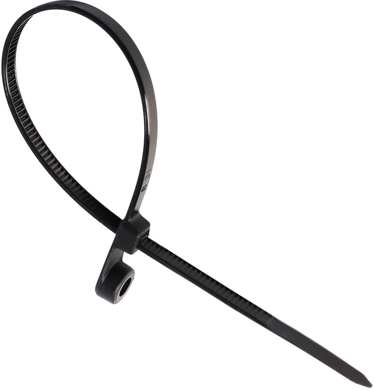 Хомут нейлоновый с монтажным отверстием Smartbuy 3.6-200 SBE-CTH-36-200-B черный