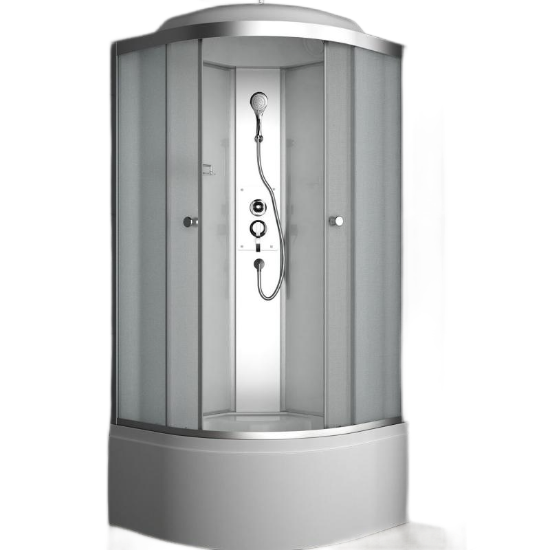 Душевая кабина Redo RD-77100A-Chrome (высокий поддон 4 мм стекло 100*100*215 9м)