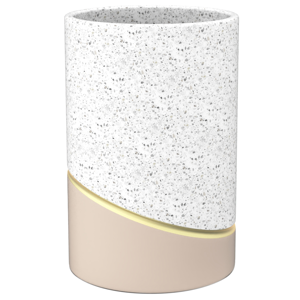 Стакан настольный FOR-TRZ044 Terrazzo (полирезин)