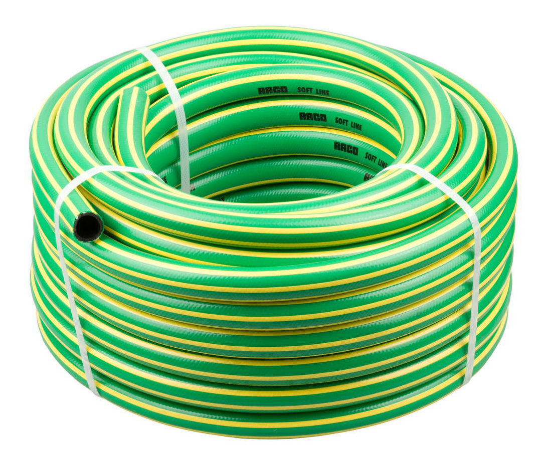 Шланг поливочный Raco Soft Line 40300-3/4-25 3/4 дюйма 25м 40 атм (армированный, 3-х слойный)