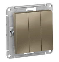 Выключатель AtlasDesign Systeme Electric ATN000531 (3 кл с/у механизм шампань)